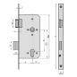 Preview: Einsteckschloss Haustürschloss ES 979 für Profilzylinder DIN (65mm x 92m )  R/L