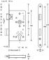 Preview: Panik-Einsteckschloss Ser.20 APE Fkt.E rd 20/55/72/9mm DIN li.VA SSF