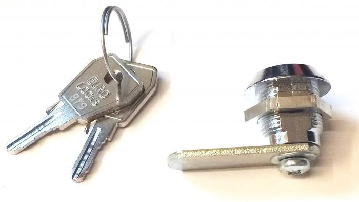 Hebelschloss HS 310 für Universelle Verwendung mit Mutter 2/4 Schlüssel