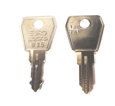 Ersatzschlüssel für EuroLocks Zylinderschlösser  (LF30R)