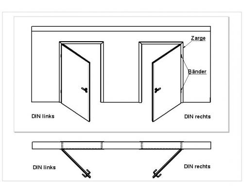 Einsteckschloß für Zimmertüren Ausführung DIN 78 WC Stulp 20mm  R/L